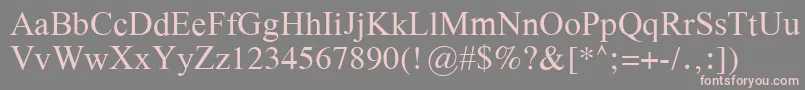 GalatiaSil Font – Pink Fonts on Gray Background