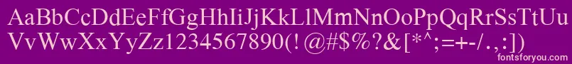 GalatiaSil Font – Pink Fonts on Purple Background