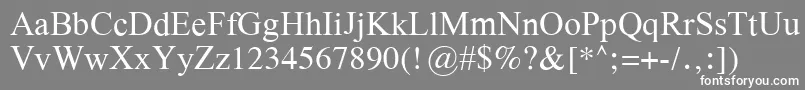 GalatiaSil Font – White Fonts on Gray Background