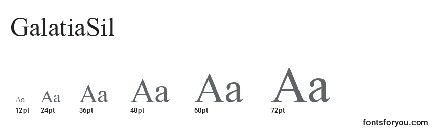 GalatiaSil Font Sizes