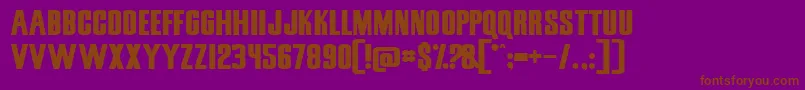 Snicsn Font – Brown Fonts on Purple Background