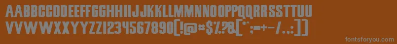 Snicsn Font – Gray Fonts on Brown Background