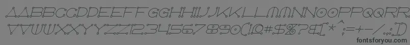 fuente AnglocelestialItalic – Fuentes Negras Sobre Fondo Gris