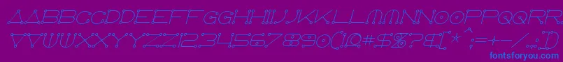 fuente AnglocelestialItalic – Fuentes Azules Sobre Fondo Morado