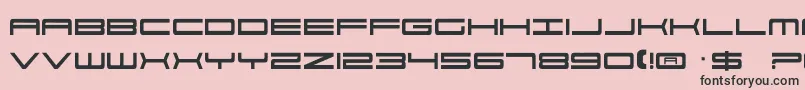 Por2 Font – Black Fonts on Pink Background