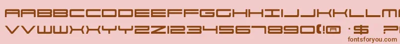 Por2 Font – Brown Fonts on Pink Background