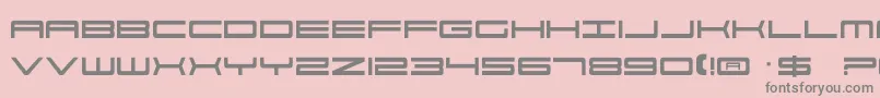 Por2 Font – Gray Fonts on Pink Background