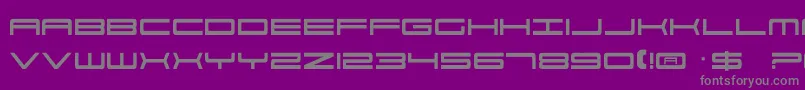 Por2 Font – Gray Fonts on Purple Background