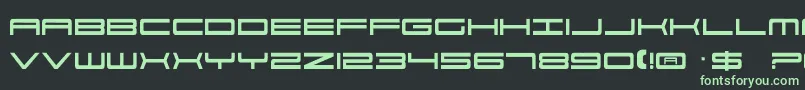 Por2 Font – Green Fonts on Black Background