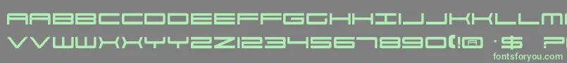 Por2 Font – Green Fonts on Gray Background