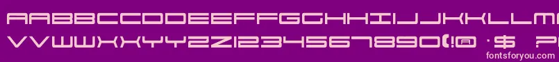 Por2 Font – Pink Fonts on Purple Background