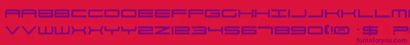 Por2 Font – Purple Fonts on Red Background