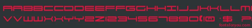 Por2 Font – Red Fonts on Black Background