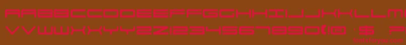 Por2 Font – Red Fonts on Brown Background
