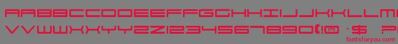 Por2 Font – Red Fonts on Gray Background