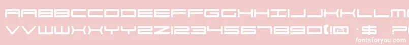 Por2 Font – White Fonts on Pink Background