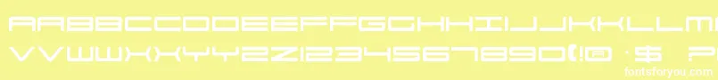 Por2 Font – White Fonts on Yellow Background