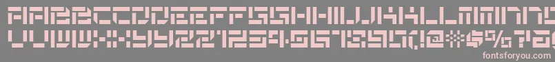 En savoir plus sur la police De Stencil Nf Police De Stencil Nf – polices roses sur fond gris