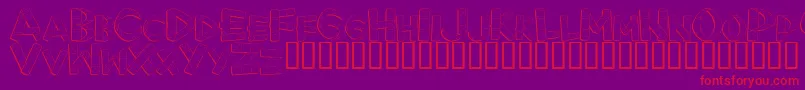 Firstaid Font – Red Fonts on Purple Background