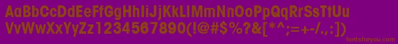 Шрифт ItcAvantGardeGothicLtCondensedBold – коричневые шрифты на фиолетовом фоне