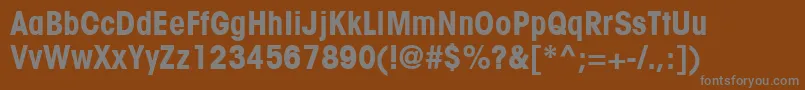 Шрифт ItcAvantGardeGothicLtCondensedBold – серые шрифты на коричневом фоне