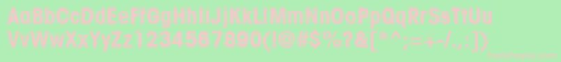 ItcAvantGardeGothicLtCondensedBold Font – Pink Fonts on Green Background