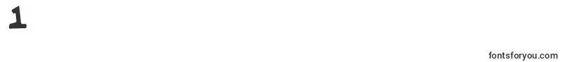 GalacticBold-Schriftart – Schriften für die Ziffer 1