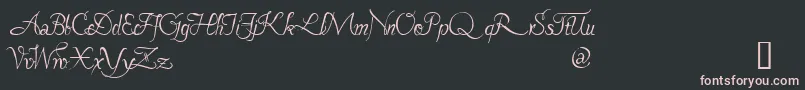 Pavane ffy Font – Pink Fonts on Black Background