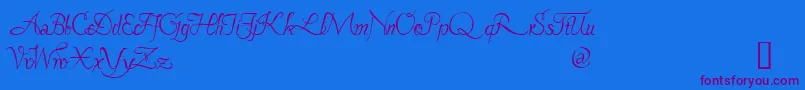 En savoir plus sur la police Pavane ffy Police Pavane ffy – polices violettes sur fond bleu