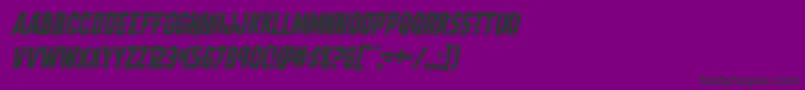 Dreadringercondital Font – Black Fonts on Purple Background