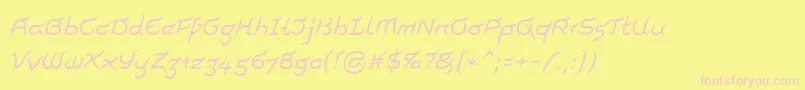 Подробнее о шрифте PegathlonLtRegular Шрифт PegathlonLtRegular – розовые шрифты на жёлтом фоне