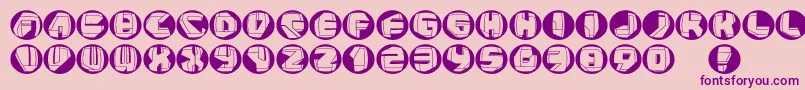 Neopanbuttons Font – Purple Fonts on Pink Background