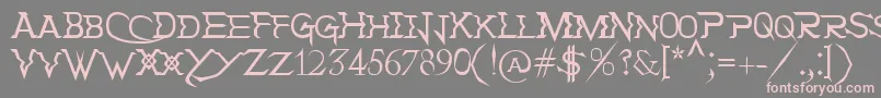 HolitterTittaniumFinalEd Font – Pink Fonts on Gray Background