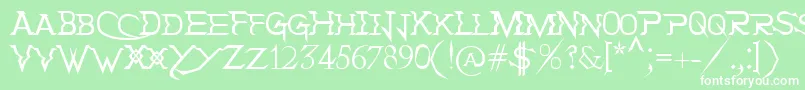 HolitterTittaniumFinalEd Font – White Fonts on Green Background