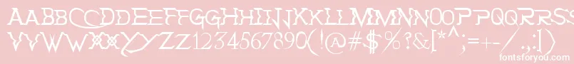 HolitterTittaniumFinalEd Font – White Fonts on Pink Background