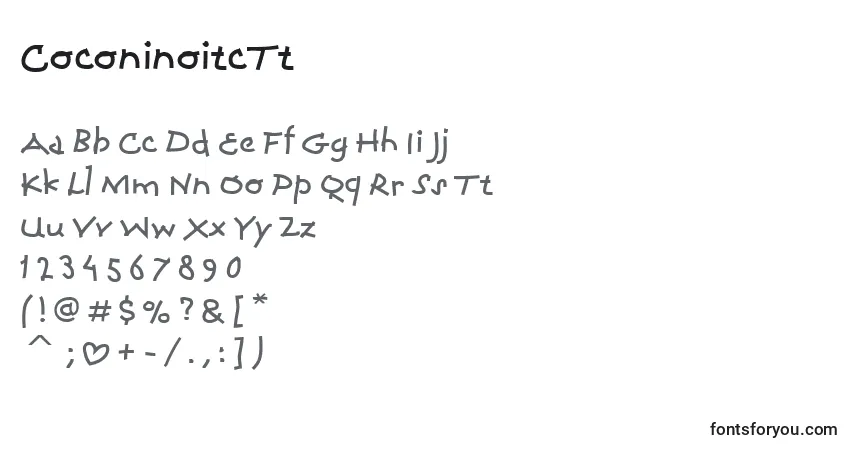 Шрифт CoconinoitcTt – алфавит, цифры, специальные символы