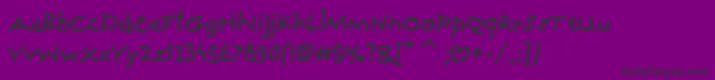 CoconinoitcTt-fontti – mustat fontit violetilla taustalla
