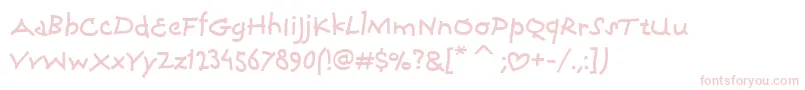 CoconinoitcTt Font – Pink Fonts on White Background