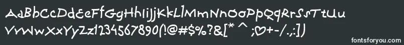 CoconinoitcTt Font – White Fonts on Black Background