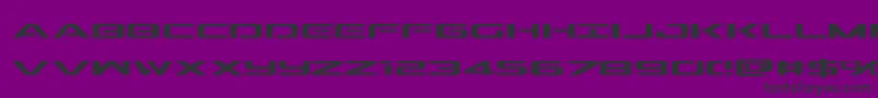 Outrider Font – Black Fonts on Purple Background