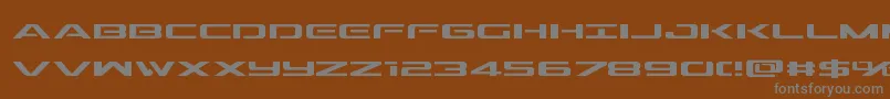 Шрифт Outrider – серые шрифты на коричневом фоне
