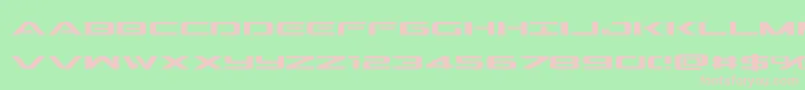 Outrider Font – Pink Fonts on Green Background