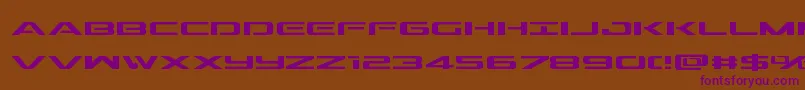 Outrider Font – Purple Fonts on Brown Background