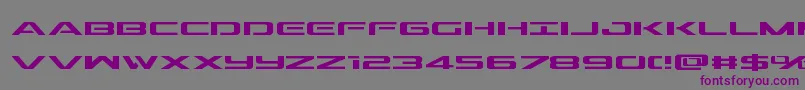 Outrider-fontti – violetit fontit harmaalla taustalla