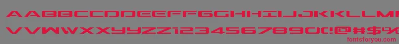 Outrider Font – Red Fonts on Gray Background