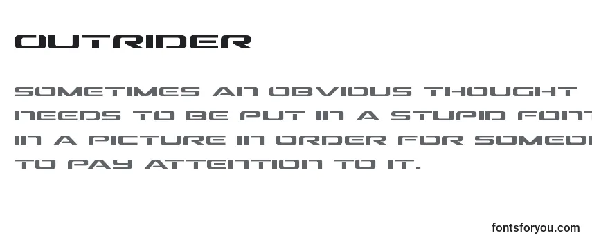 Outrider Font