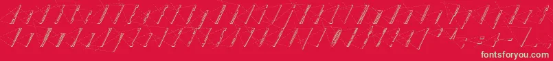 LinotypeHenriAxis Font – Green Fonts on Red Background