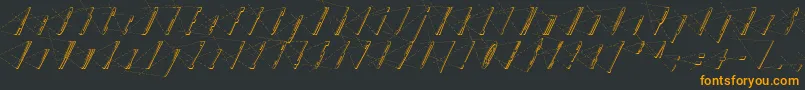 fuente LinotypeHenriAxis – Fuentes Naranjas Sobre Fondo Negro