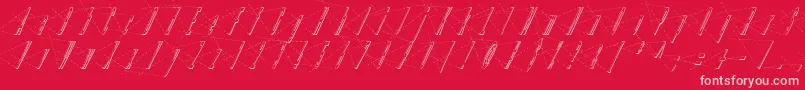 LinotypeHenriAxis Font – Pink Fonts on Red Background