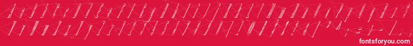 LinotypeHenriAxis Font – White Fonts on Red Background
